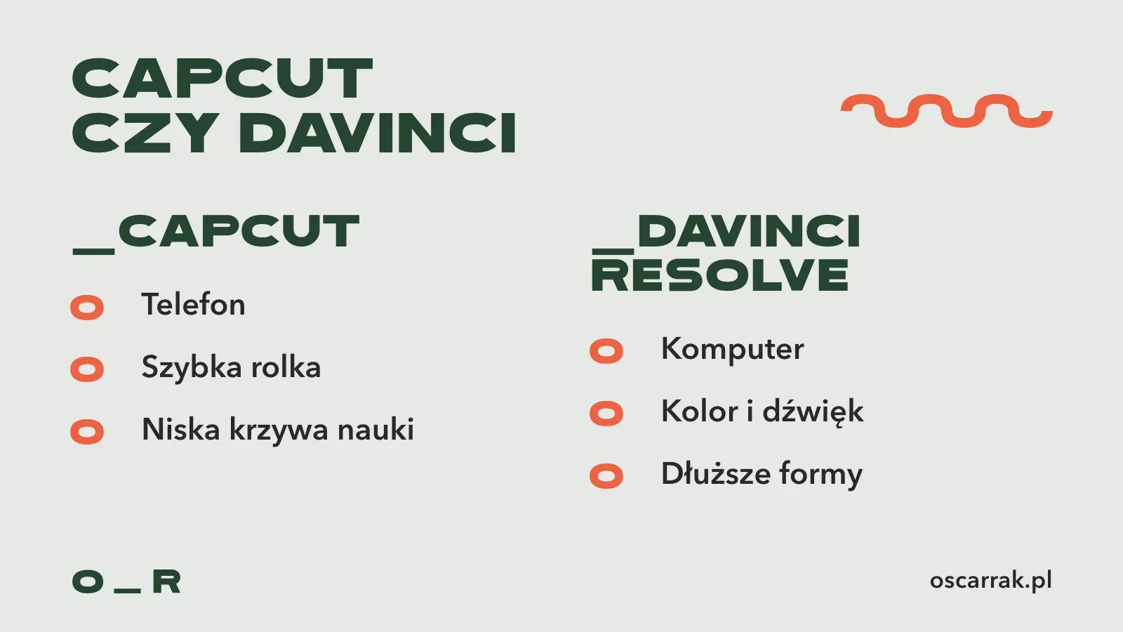 Porównanie CapCut i DaVinci Resolve: CapCut do szybkiej rolki z telefonu, DaVinci Resolve do komputera, koloru, dźwięku i dłuższych form