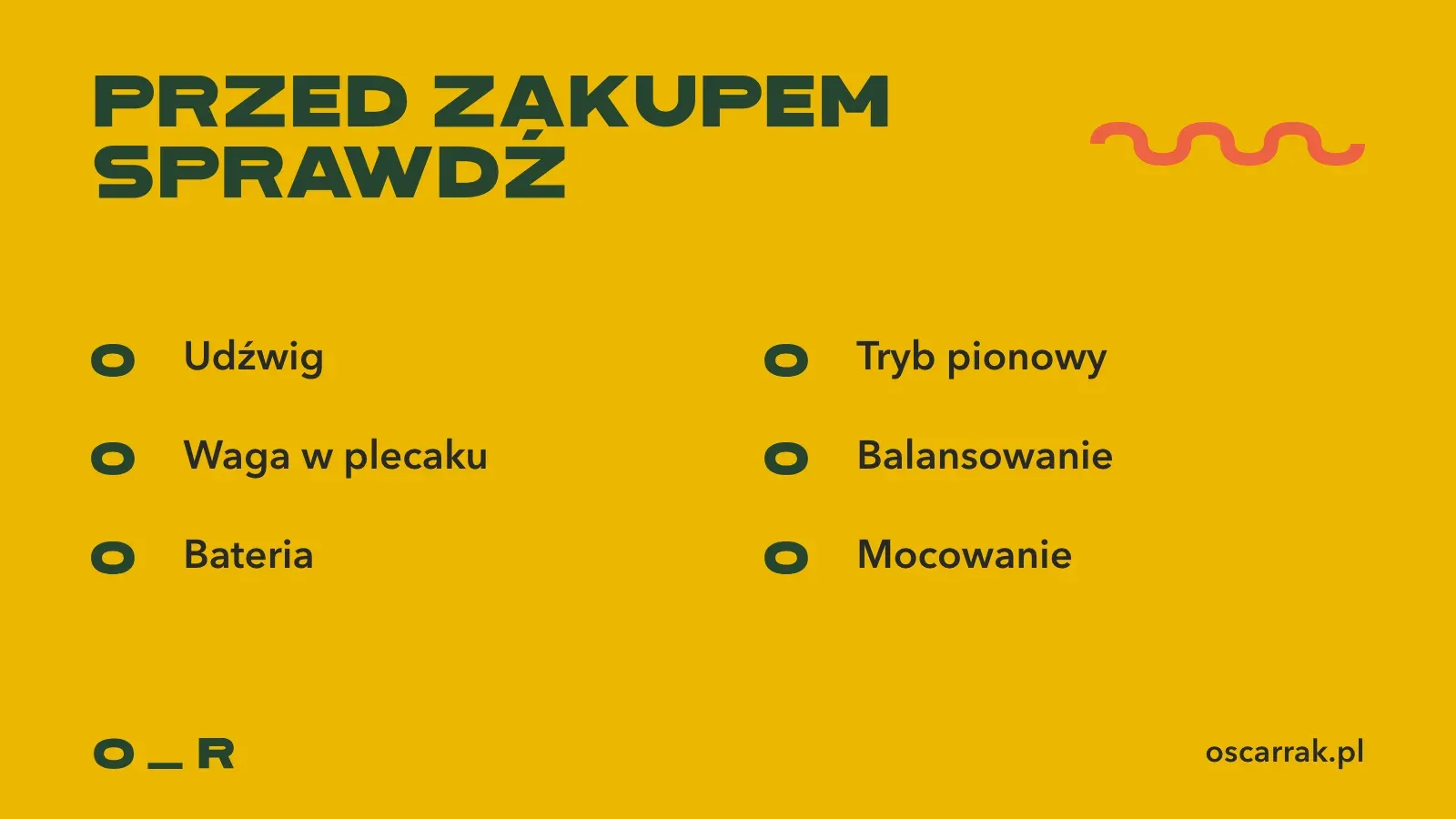 Lista kontrolna przed zakupem gimbala: udźwig, waga w plecaku, bateria, tryb pionowy, balansowanie i mocowanie telefonu lub aparatu