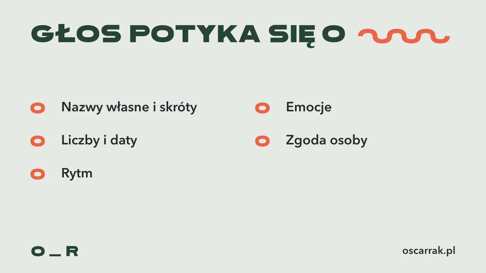 Pięć ryzyk syntetycznego głosu do sprawdzenia: nazwy własne i skróty, liczby i daty, rytm, emocje, zgoda osoby