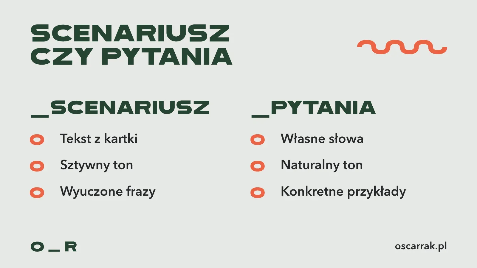 Porównanie dwóch sposobów przygotowania bohatera filmu rekrutacyjnego: scenariusz z kartki kontra lista pytań i własne słowa